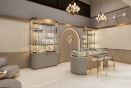 Design, manufacture, and installation of the shop: Cara Jewelry Shop, Soi Ramkhamhaeng 26/1, Bangkok.